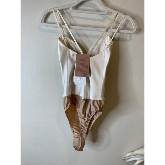 BHLDN Catherine Deane Jewel Bodysuit Bridal Ivory Size 0 NWT $300 - Picture 7 of 8